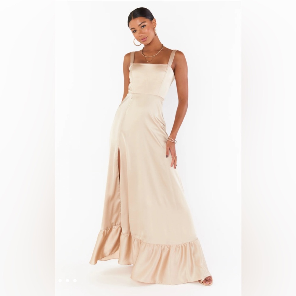 Show Me Your MuMu Champagne Dress - Clarissa Corset